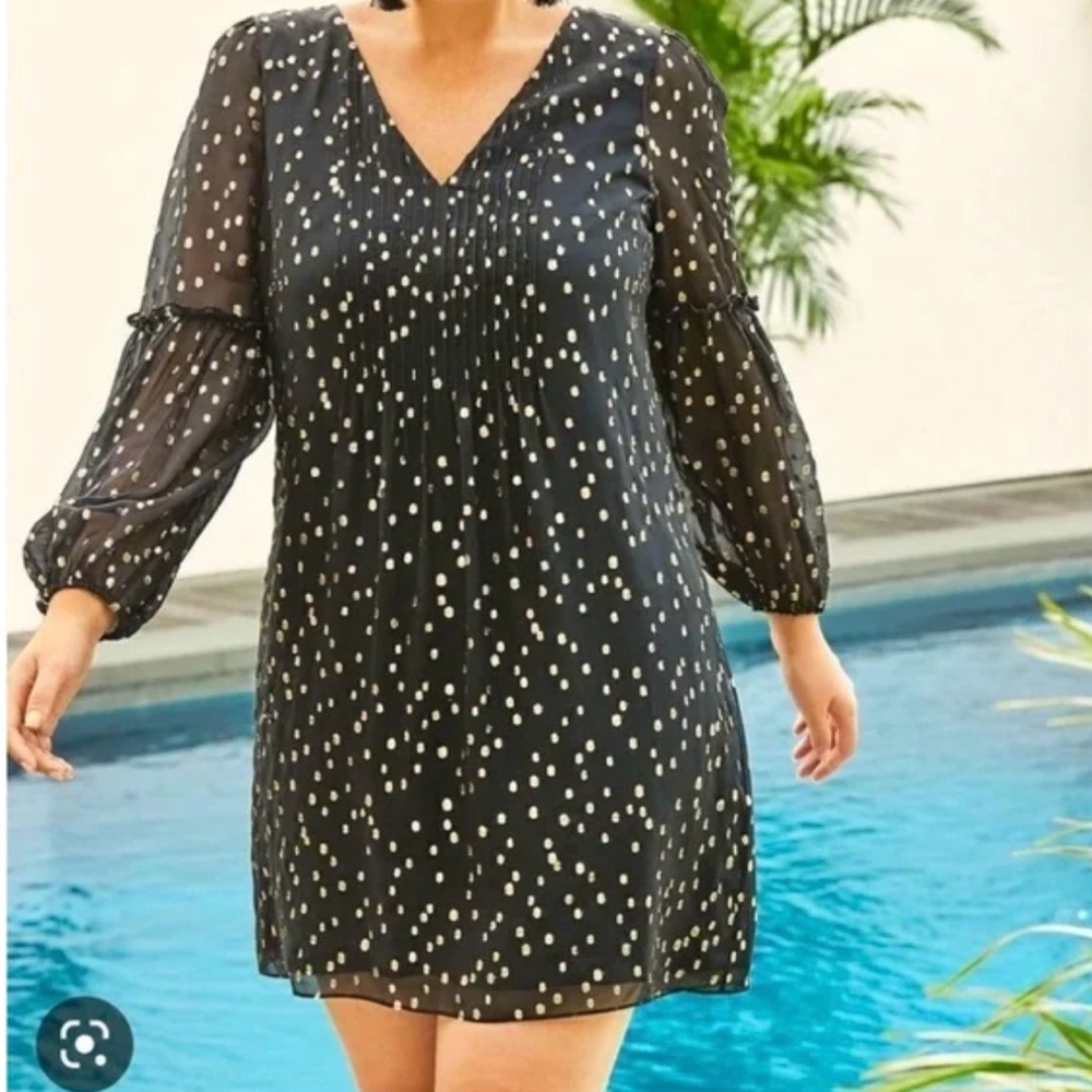 Lilly Pulitzer Cleme black clip dot dress